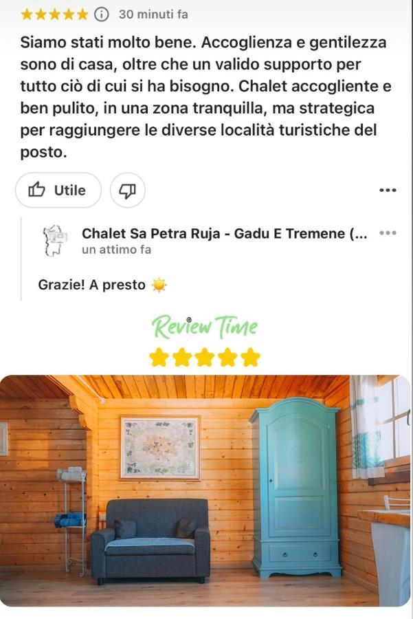 Chalet Sa Petra Ruja - Gadu E Tremene Siniscola Eksteriør billede